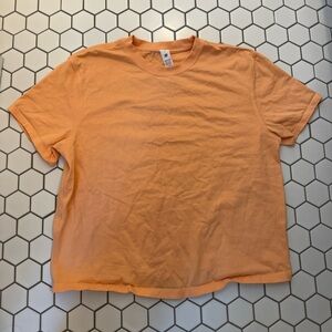 lululemon athletica Orange Short Sleeve Tee